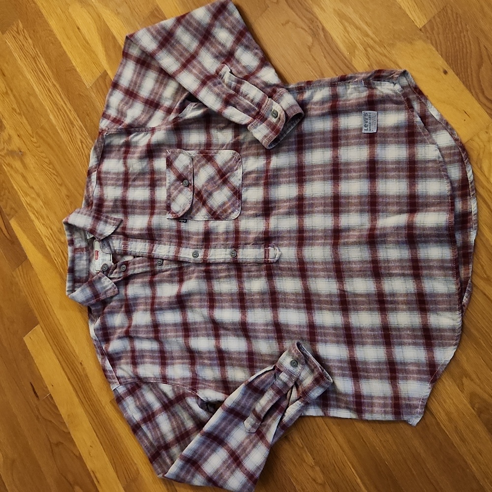 LEVI'S Flannel 3/4 Button Shirt